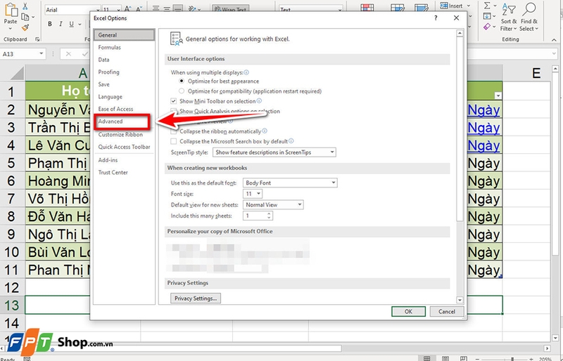 Cách hiển thị Sheet Tab trong Excel - 05
