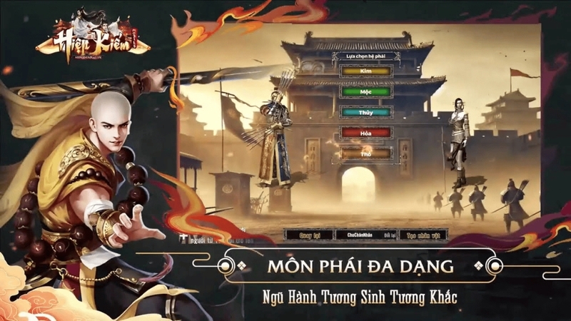 Hệ thống môn phái đa dạng