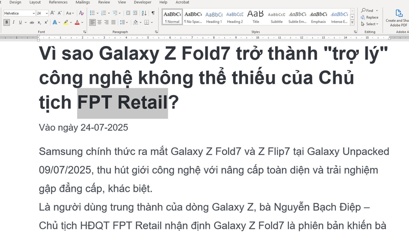 Tạo hiệu ứng Gradient trong Word - 04