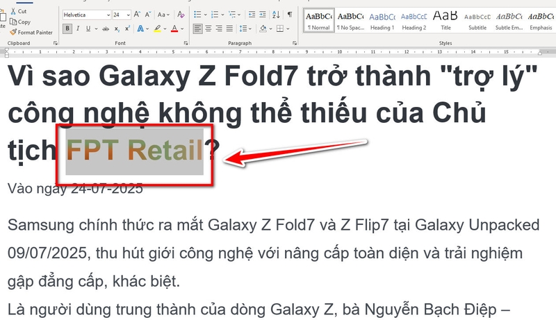Tạo hiệu ứng Gradient trong Word - 08