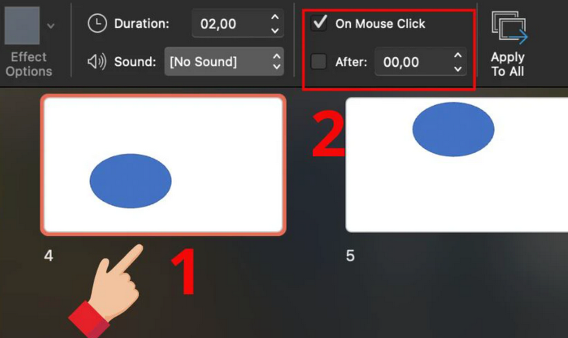 Tùy chỉnh cách thức xuất hiện của hiệu ứng