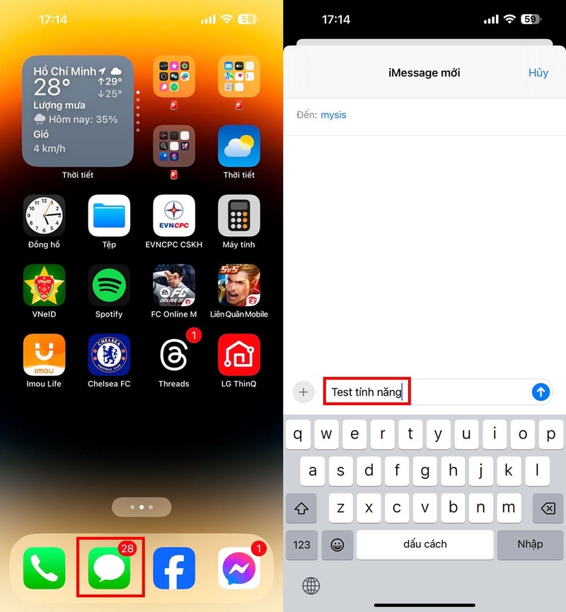 cách sử dụng hiệu ứng văn bản trong Tin nhắn trên iPhone chạy iOS 18 ảnh 2