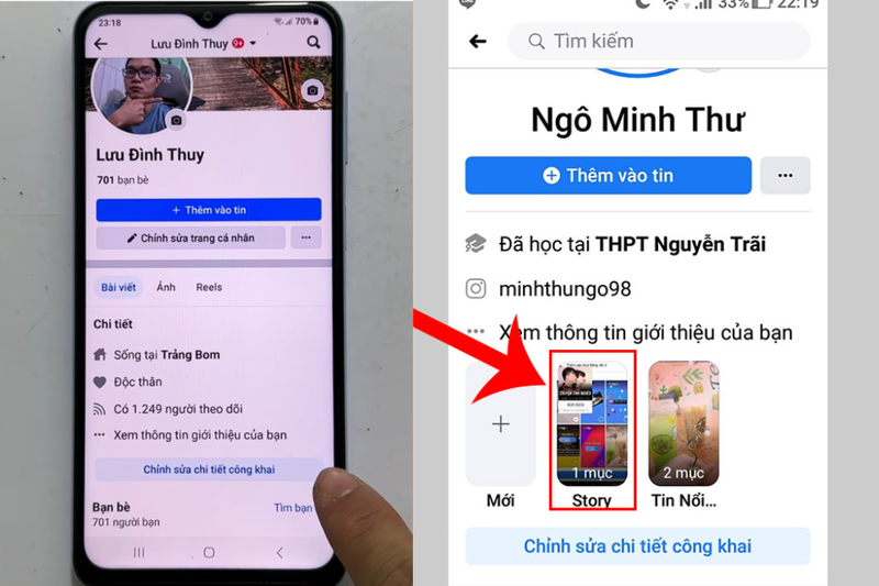 Hướng dẫn tạo tin nổi bật từ ảnh có sẵn trên Facebook - Bước 1