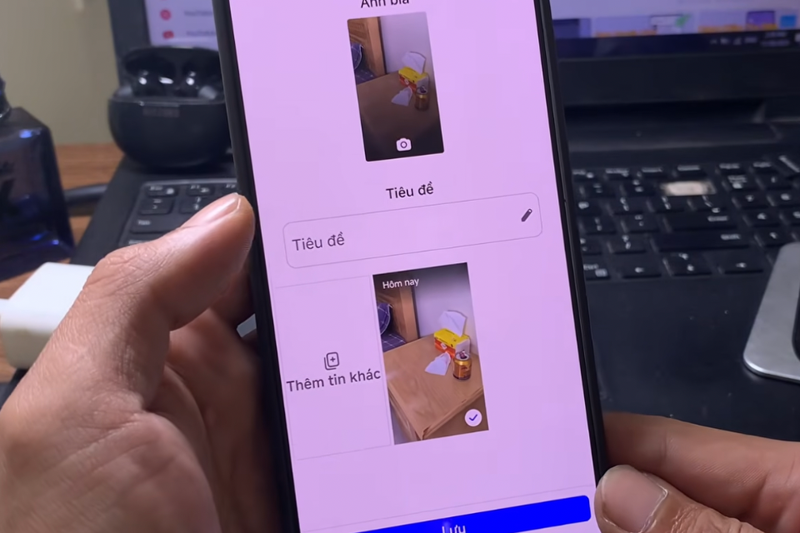 Hướng dẫn tạo tin nổi bật từ ảnh có sẵn trên Facebook - Bước 4