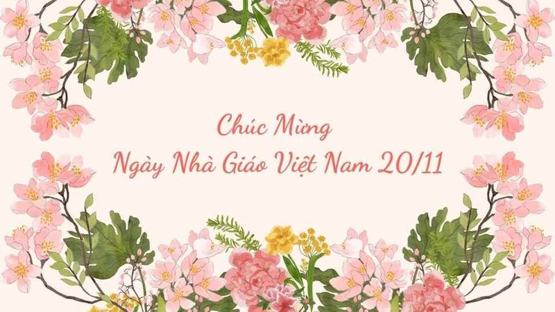 Ảnh chào mừng ngày Nhà giáo Việt Nam