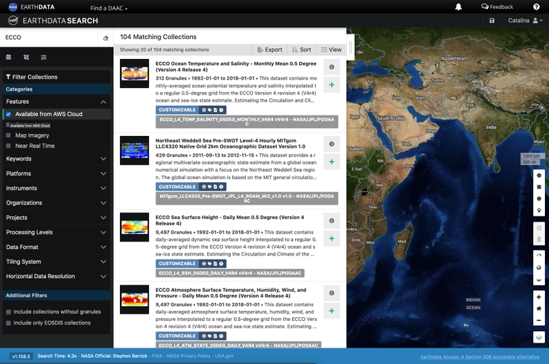 NASA Earthdata Search
