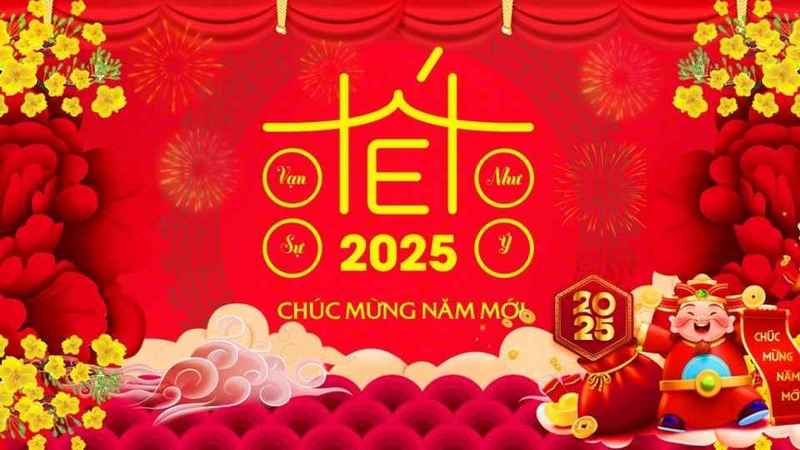 Hình nền Tết 2025 mới nhất hiện nay