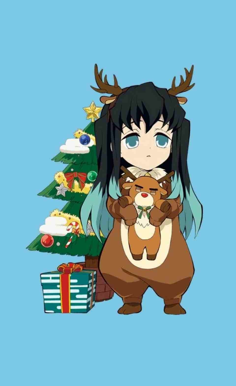 Hình nền chibi của Muichirou rất dễ sử dụng
