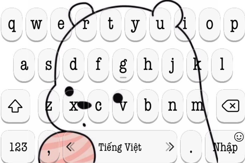 Hình nền bàn phím cute thay thế cho những bàn phím truyền thống đơn giản.
