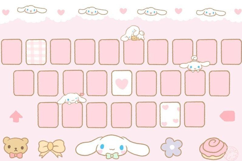 Hình nền bàn phím cute cho điện thoại 3.