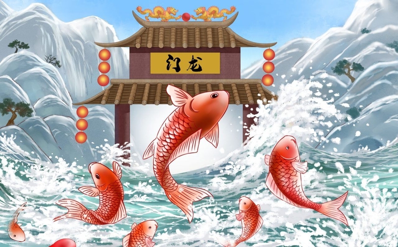 hình nền cá chép hóa rồng hình 20