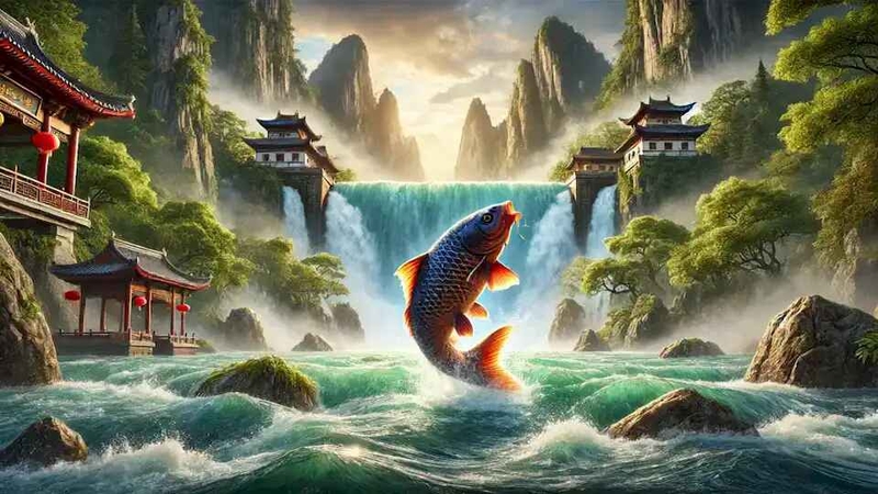 hình nền cá chép hóa rồng hình 21