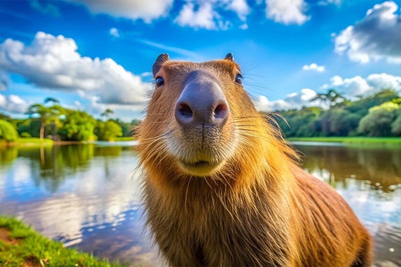 Hình nền capybara cute 6