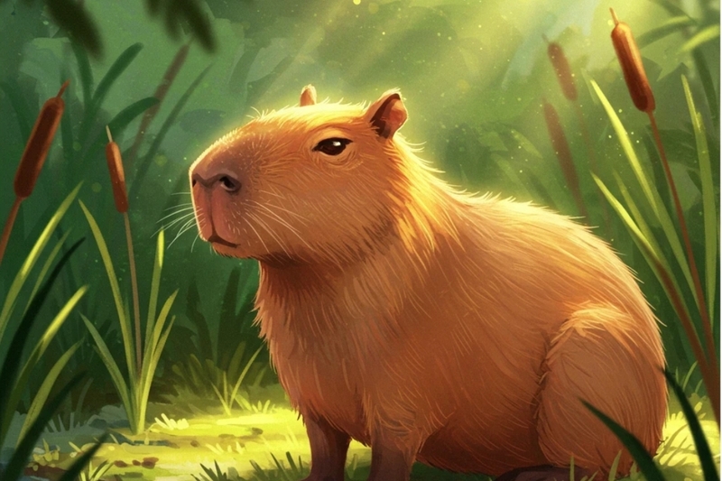 Hình nền capybara cute 21