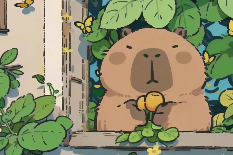 Hình nền capybara cute 16