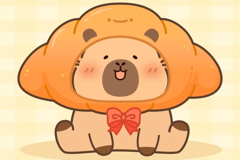 Hình nền capybara cute 9