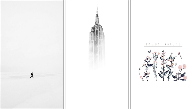 Hình nền điện thoại đơn giản cùng tông màu trắng (hình 2)