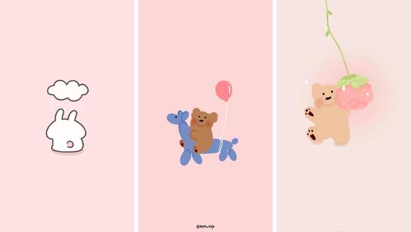 Hình nền điện thoại đơn giản cùng tông màu hồng (hình 3)