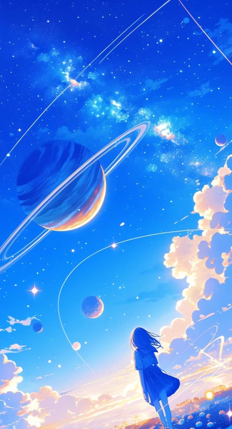 Hình nền galaxy dễ thương cute 1