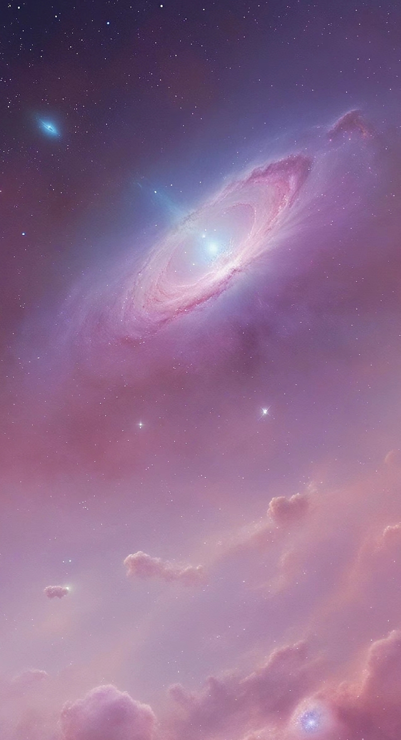 Hình nền galaxy dễ thương cute 2