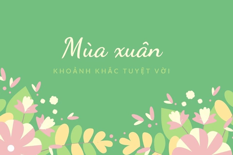 Hình nền iPad cute có chữ theo mùa