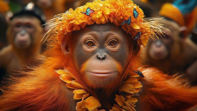 Hình nền khỉ 3D ảnh 36