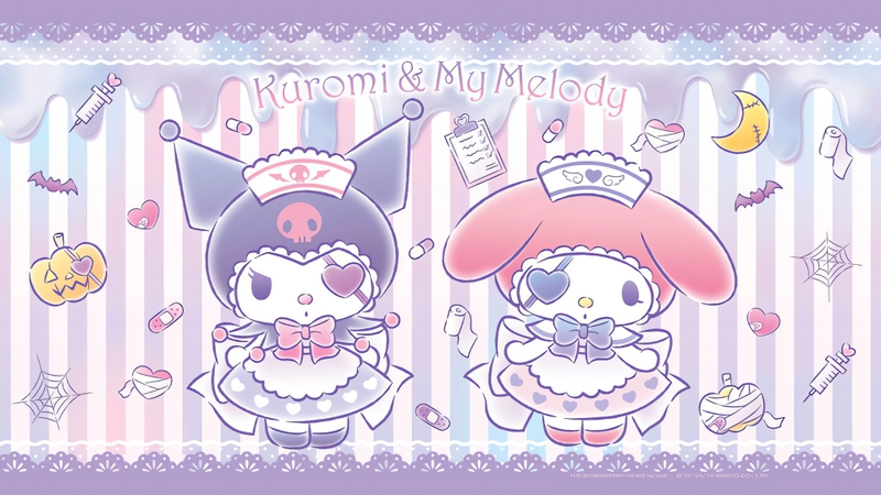 Hình nền kết hợp Kuromi và Melody 4