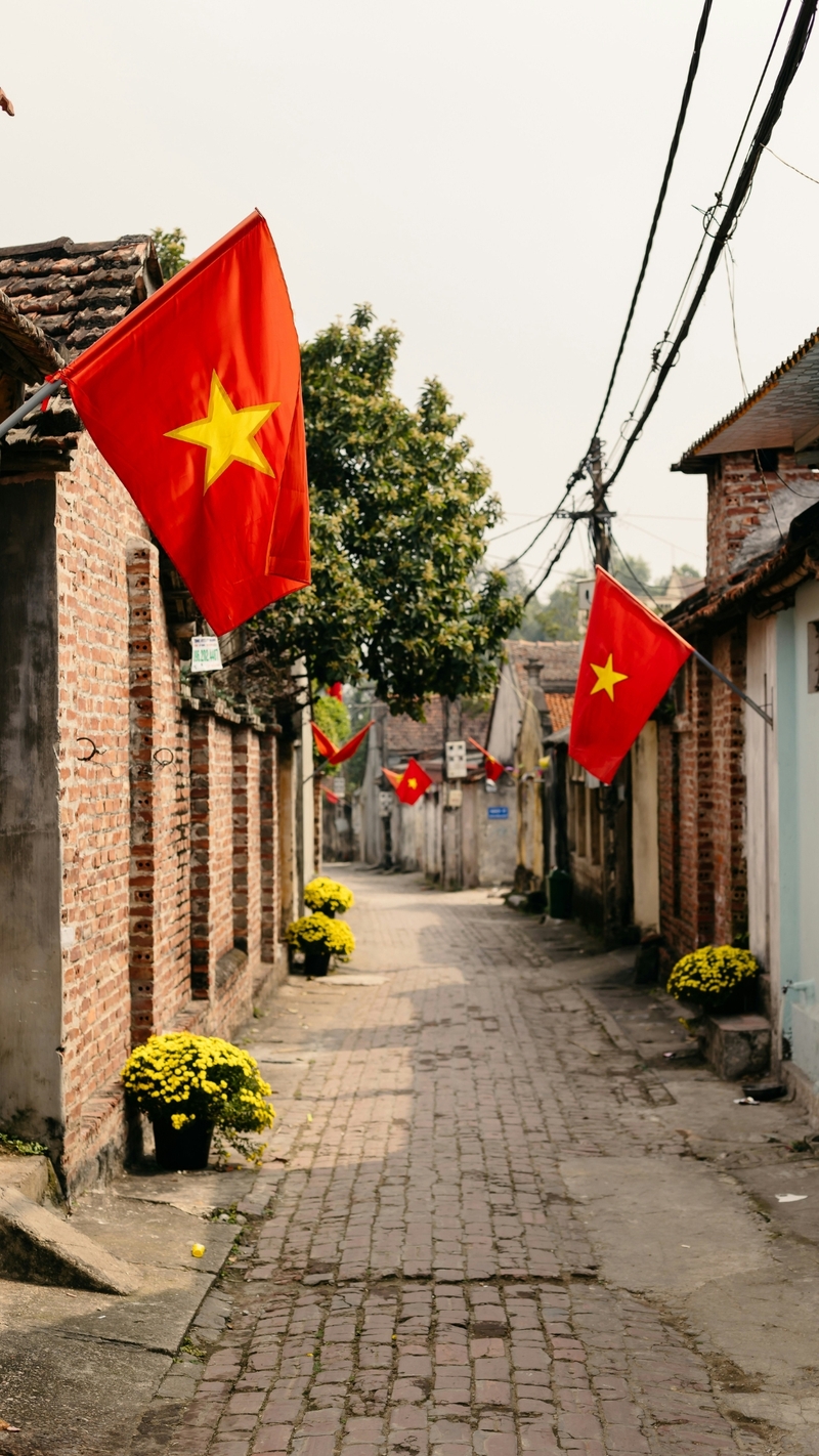 Hình nền lá cờ Việt Nam cùng cuộc sống thường ngày 3