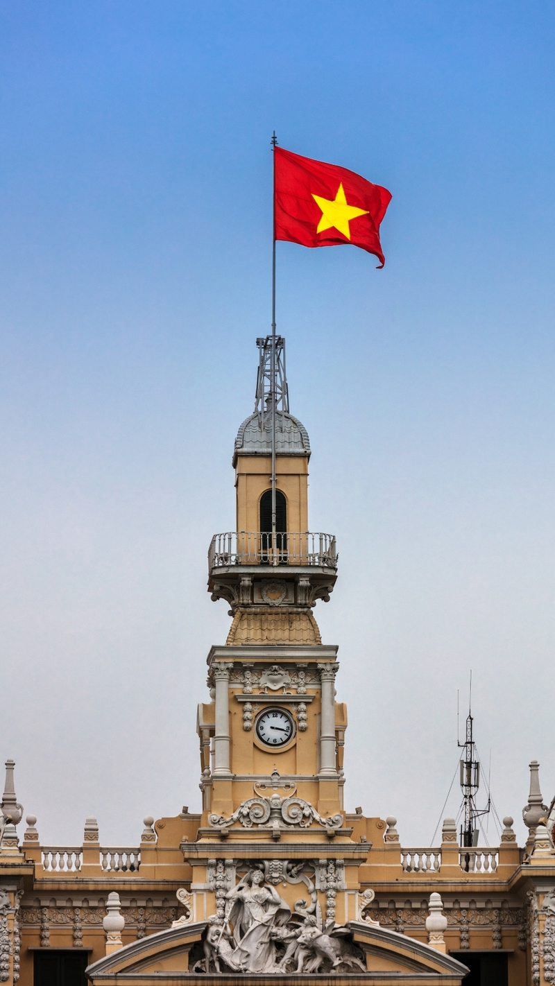 Hình nền lá cờ Việt Nam nền đỏ sao vàng 2
