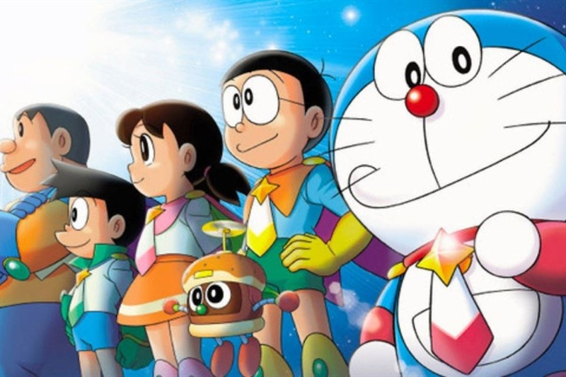 Hình nền Macbook cute Doraemon