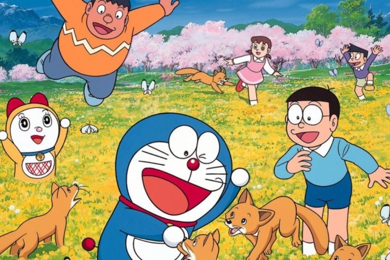Hình nền Macbook cute Doraemon