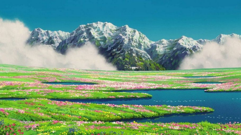 Bạn có thể sử dụng hình ảnh Howl's Moving Castle đặt làm hình nền máy tính