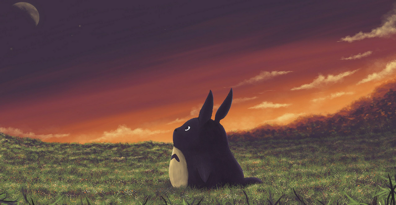 Các mẫu hình nền anime dựa trên phim My Neighbor Totoro