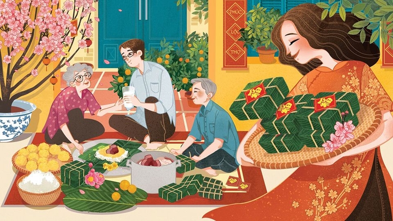 hình nền máy tính Tết 2026 hình 8