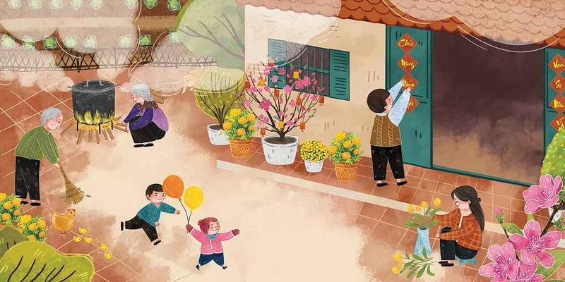 hình nền máy tính Tết 2026 hình 9