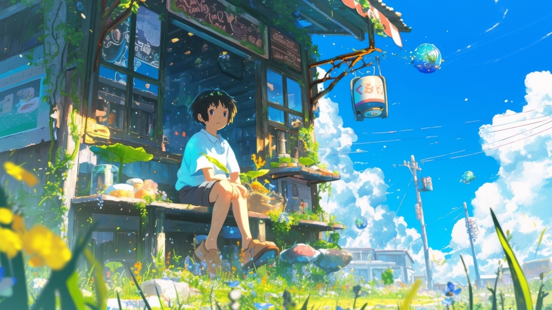 Tổng hợp hình nền phong cảnh anime cho máy tính 2