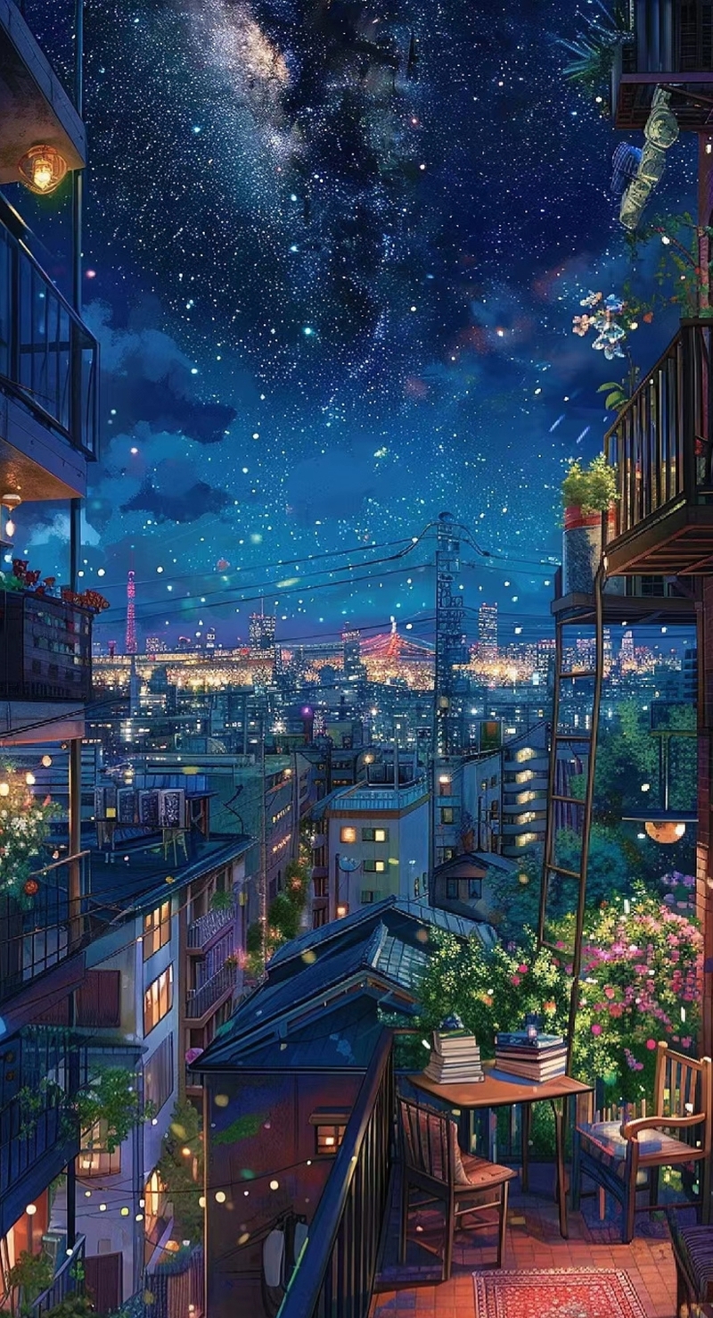 Tổng hợp hình nền phong cảnh anime cho điện thoại 3