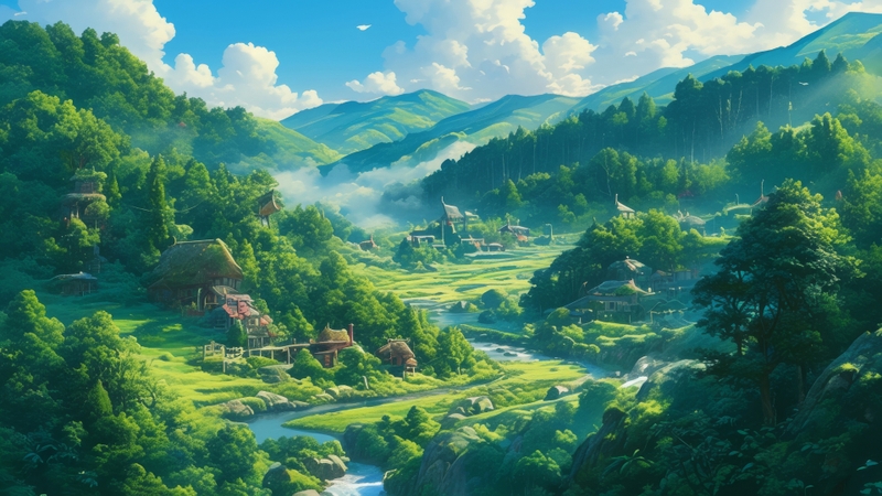 Tổng hợp hình nền phong cảnh anime cho máy tính 1