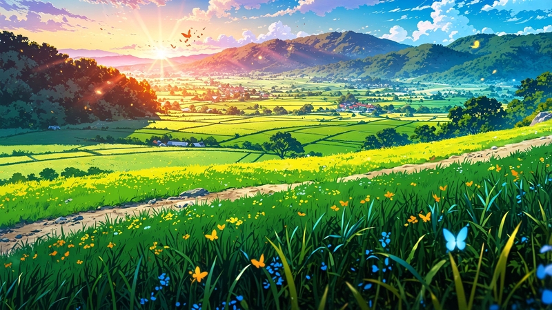 hình nền PowerPoint anime hình 7