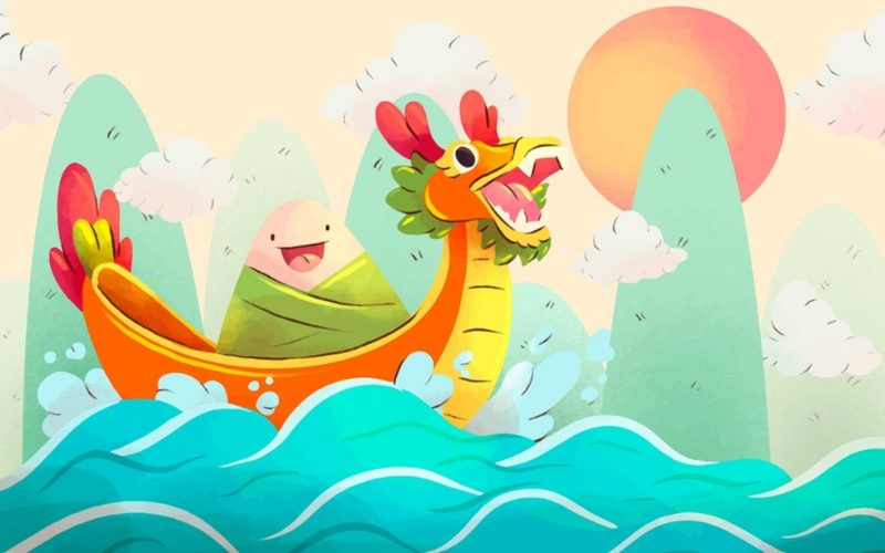 Hình nền rồng hiện đại tối giản 4