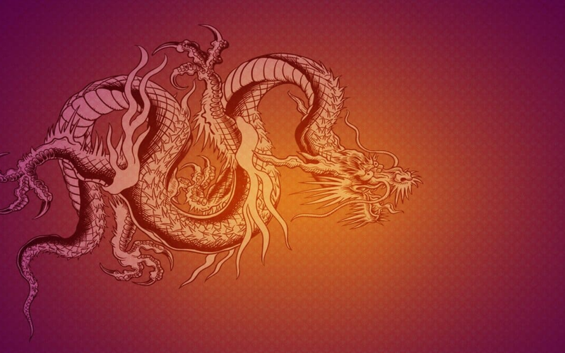 Hình nền rồng phong cách truyền thống 3