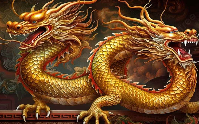 Hình nền rồng phong cách truyền thống 4
