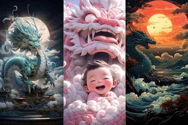 Những mẫu hình nền Rồng Tết 2025 cực đẹp