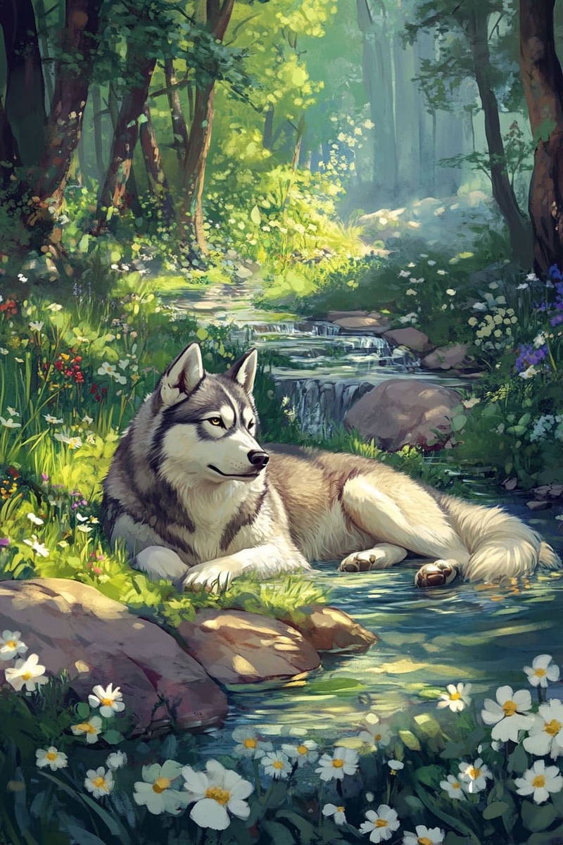 hình nền sói cô độc hình 13