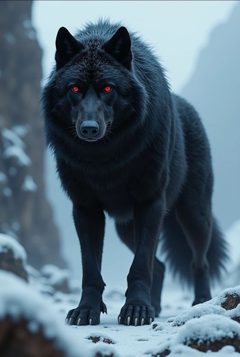 hình nền sói cô độc hình 4