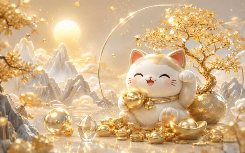 Hình nền máy tính phong cách đáng yêu cho mệnh Kim 4