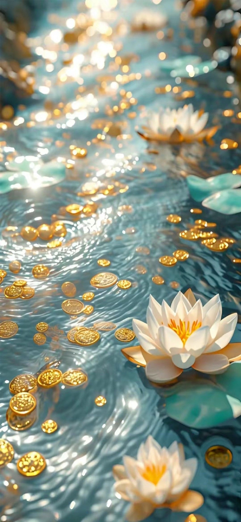 hình nền thu hút tiền bạc mệnh thủy hình 11