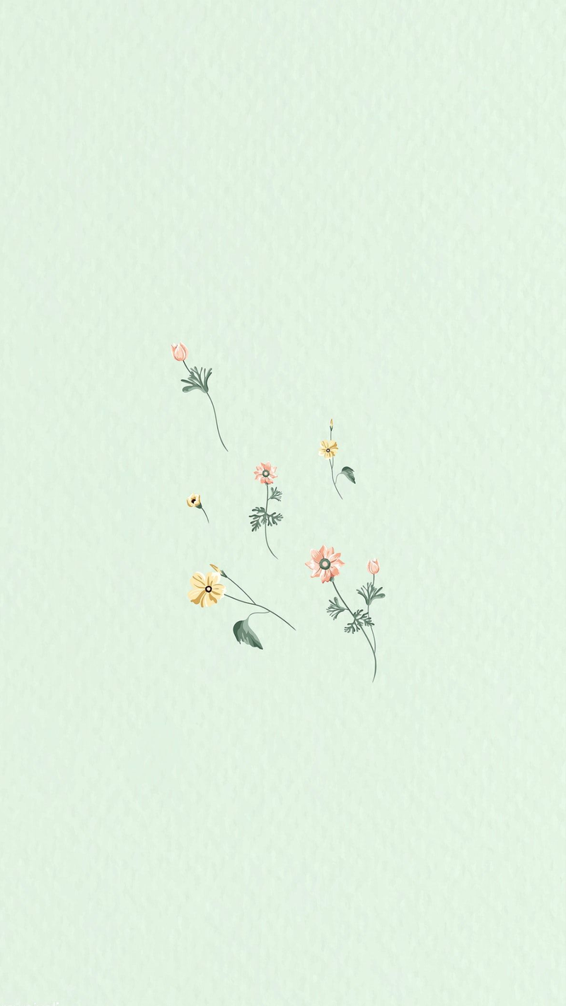 Hình nền điện thoại màu xanh lá nhạt 1