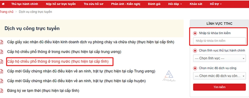 huong dan cap doi ho chieu online