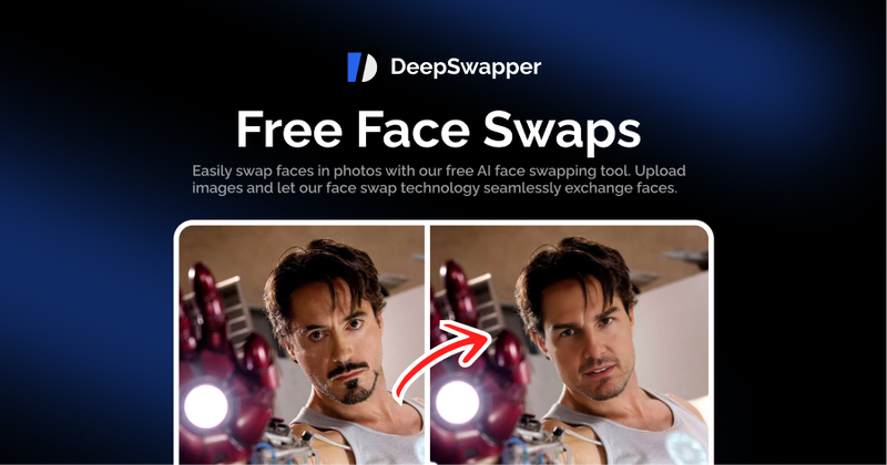 Top ứng dụng hoán đổi khuôn mặt bằng AI - deepswapper ai